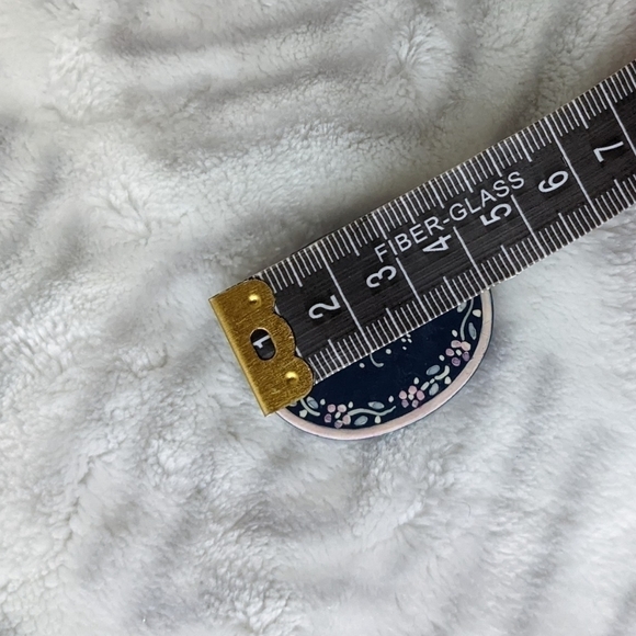 VINTAGE Flower brooch hand painted slavic ornaments brooch - Picture 3 of 3